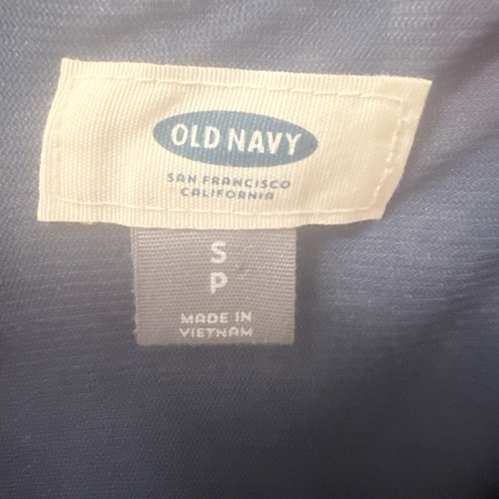 Old Navy blue mini boho floral blue dress Sz S. SUPER chic! AS - Picture 4 of 7